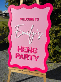Hens Party Sign – Emily Hen’s Party Design