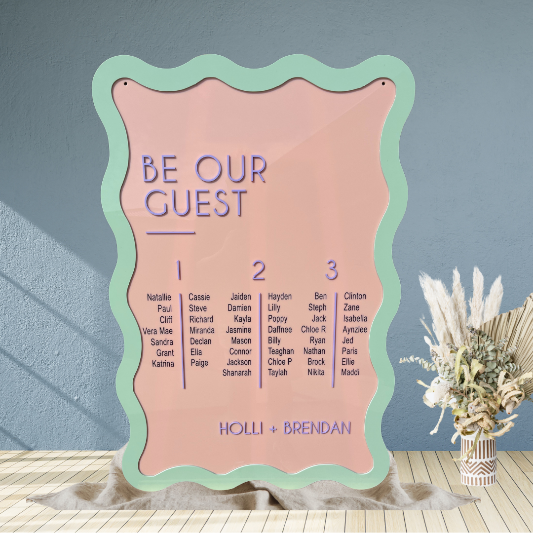 Seating Chart – Be Our Guest Design