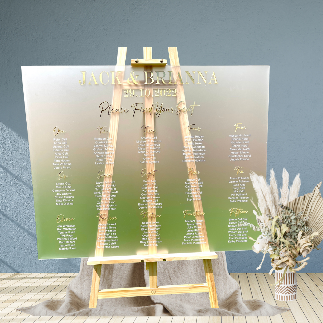 Seating Chart – Jack & Brianna Design
