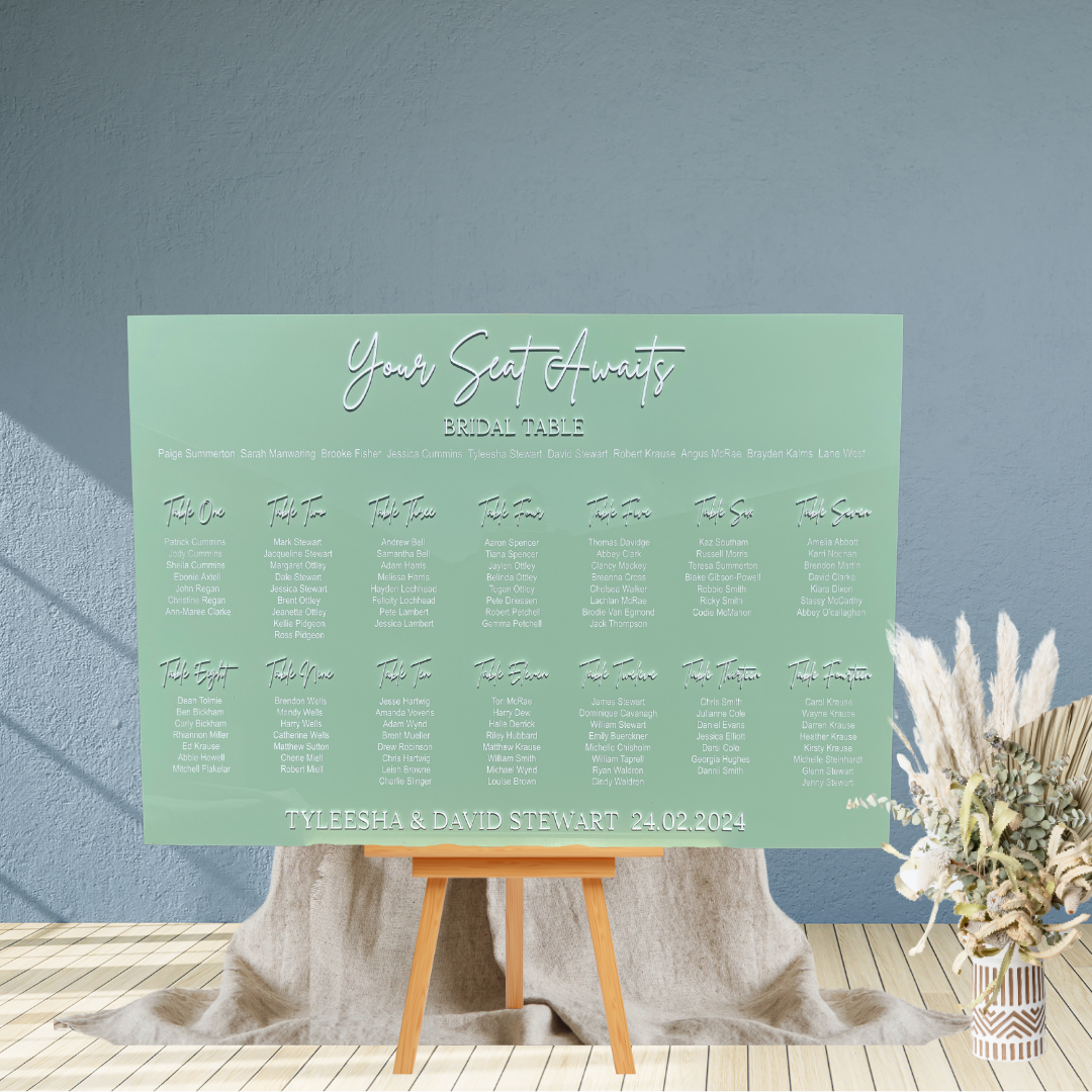 Seating Chart – Your Seat Awaits Tyleesha Design