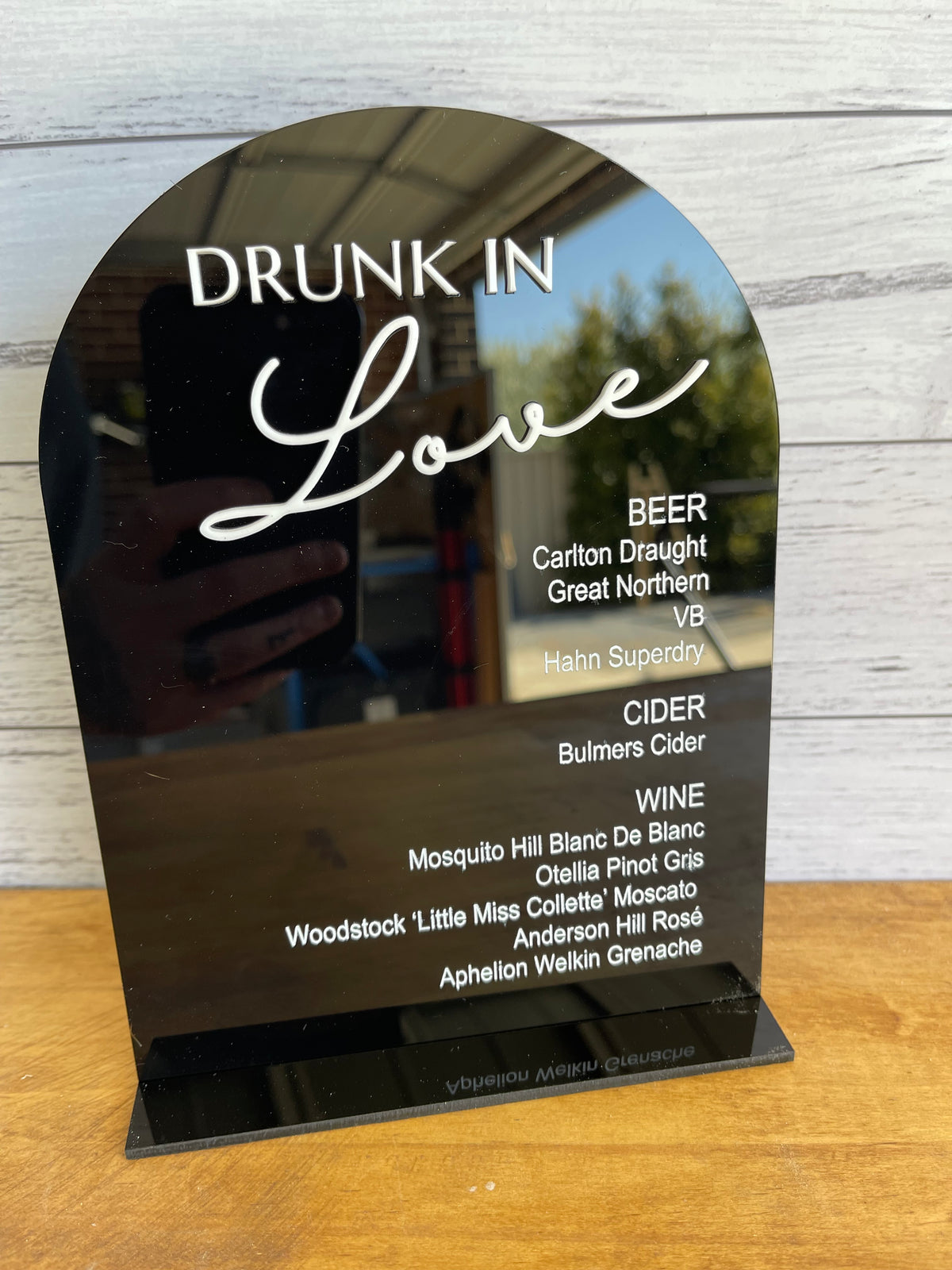 Bar & Menu Sign – Drunk In Love Design