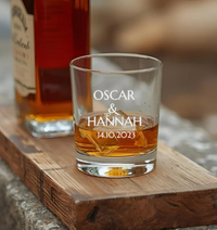 Wedding Engraved Whisky Tumbler