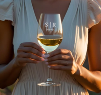 Wedding Engraved Wine Glass