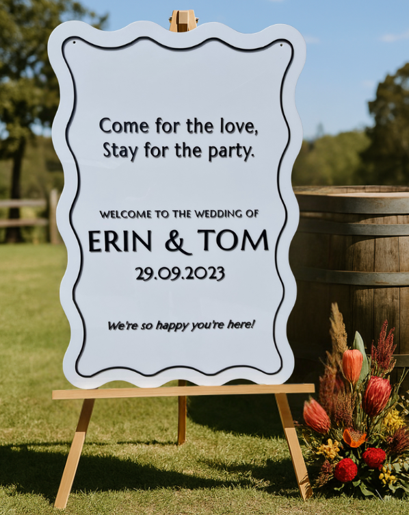 Welcome Sign – Come For The Love Design