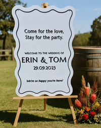 Welcome Sign – Come For The Love Design