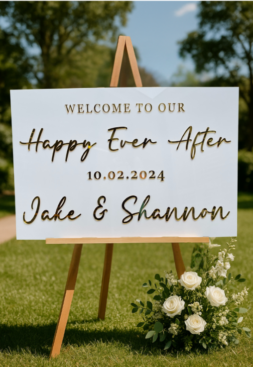Welcome Sign – Happily Ever After Party Design