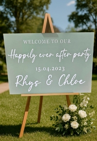 Welcome Sign – Happily Ever After Party Design