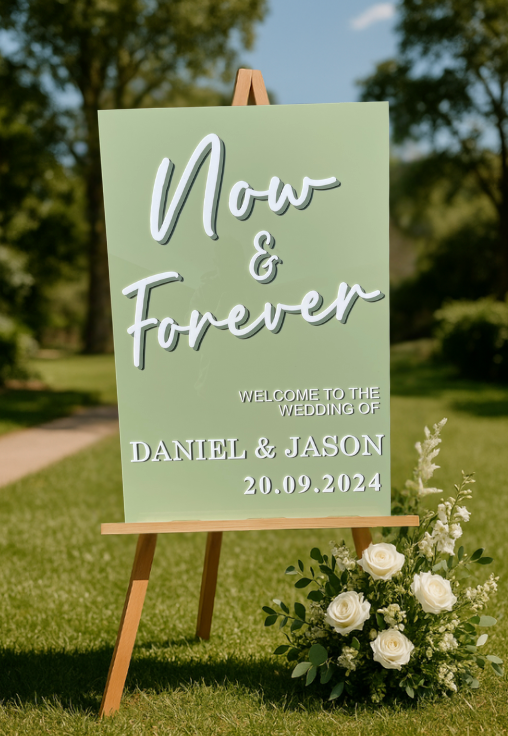 Welcome Sign – Now & Forever Design