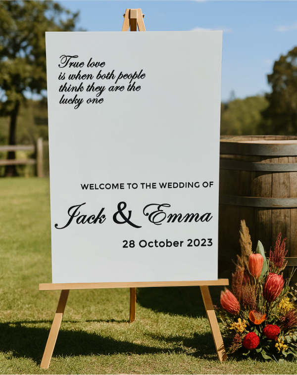 Welcome Sign – True Love Design