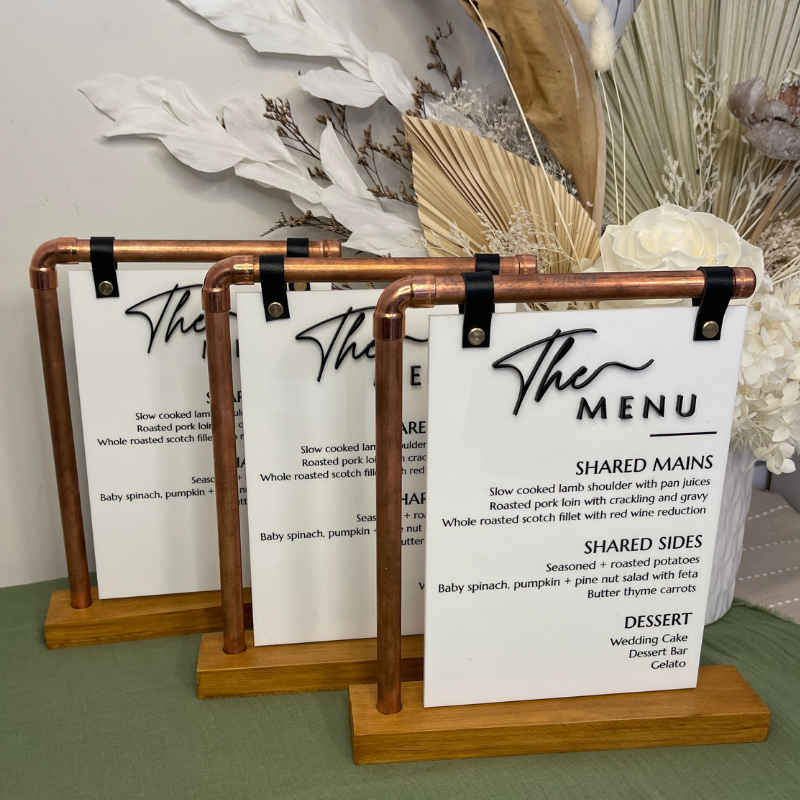 Bar & Menu Signs – The Wedding & Event Co.