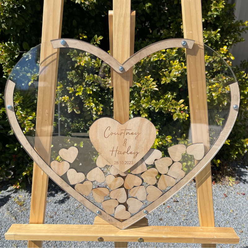 Heart-Shaped Guestbooks