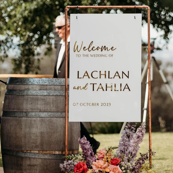 Personalised Wedding Welcome Signs