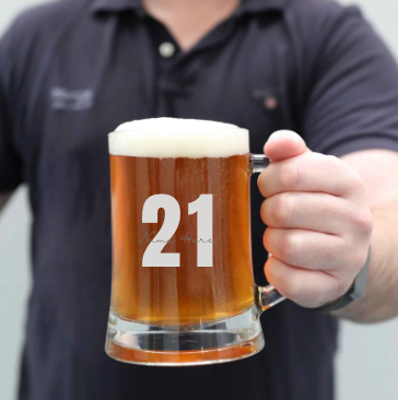 Birthday Engraved Beer Glass