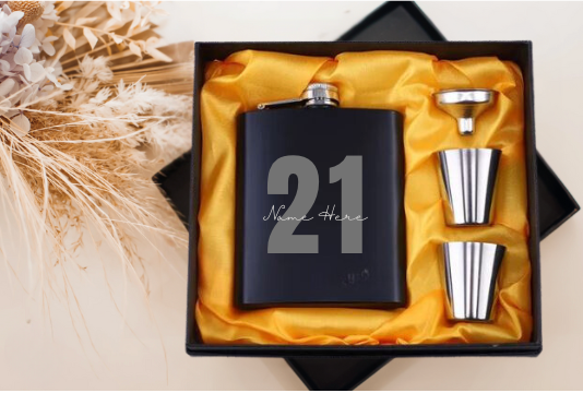 Birthday Whisky Flask Set