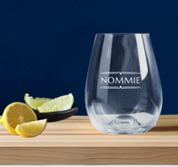 Birthday Engraved Stemless Wine Glass