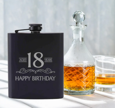 Birthday Whisky Flask