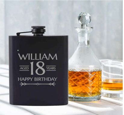 Birthday Whisky Flask