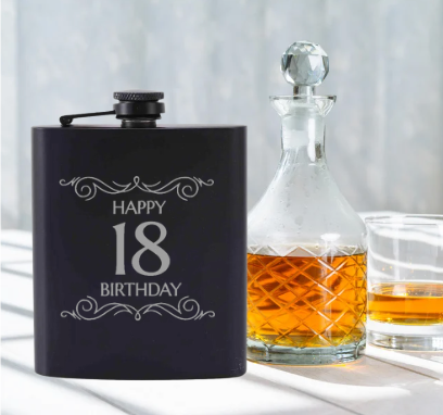 Birthday Whisky Flask
