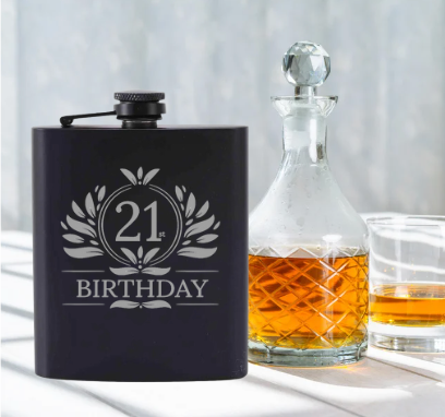 Birthday Whisky Flask