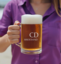 Bridesmaid Engraved Beer Glass