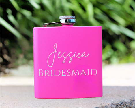 Bridesmaid Whisky Flask