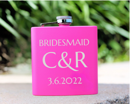 Bridesmaid Whisky Flask