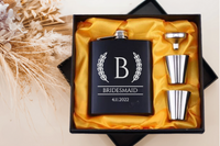 Bridesmaid Whisky Flask Set