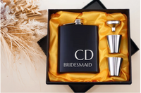 Bridesmaid Whisky Flask Set