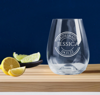 Bridesmaid Engraved Stemless Wine Glass