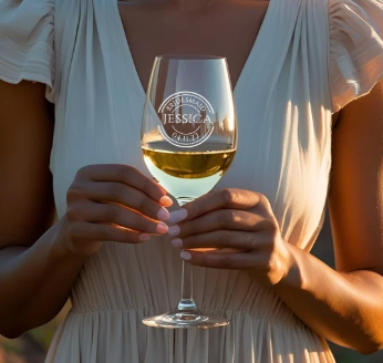 Bridesmaid Engraved Wine Glass