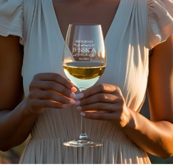 Bridesmaid Engraved Wine Glass