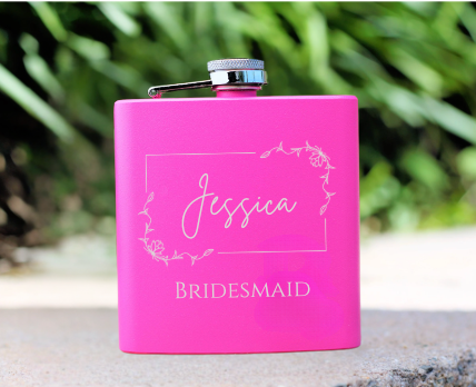 Bridesmaid Whisky Flask