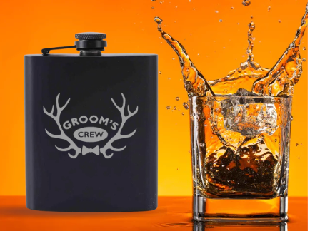 Bucks Whisky Flask
