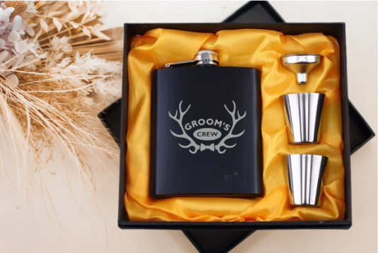 Bucks Whisky Flask Set