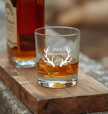 Groomsmen Engraved Whisky Tumbler