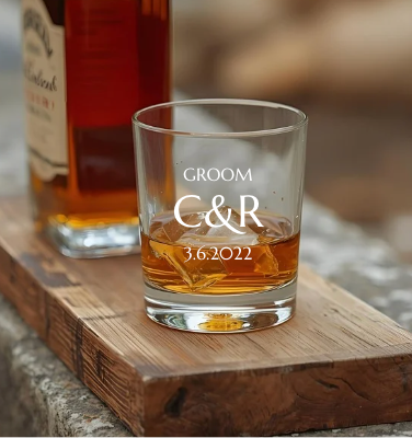 Groomsmen Engraved Whisky Tumbler