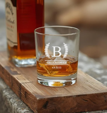 Groomsmen Engraved Whisky Tumbler
