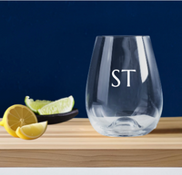 Groomsmen Engraved Stemless Wine Glass