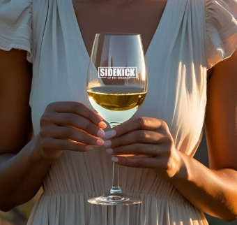 Bucks Engraved Wine Glass