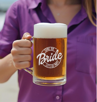 Hens Engraved Beer Glass