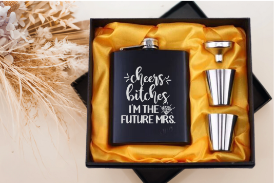 Hens Party Whisky Flask Set