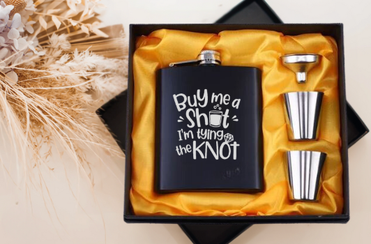 Hens Party Whisky Flask Set