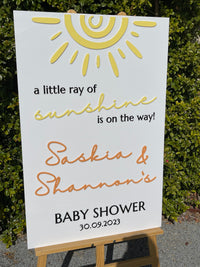 Baby Shower Sign - Sunshine Design