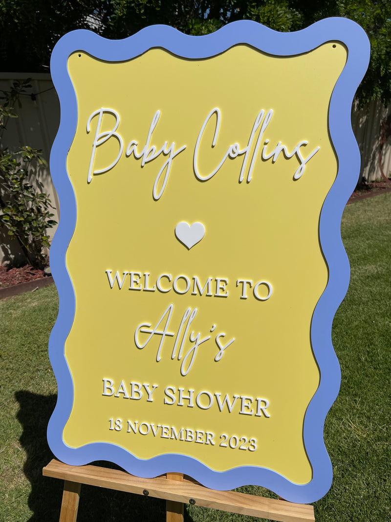 Baby Shower Sign - Baby Collins Design