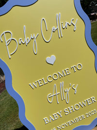 Baby Shower Sign - Baby Collins Design