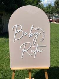 Baby Shower Sign - Baby Ruta Design