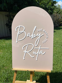 Baby Shower Sign - Baby Ruta Design