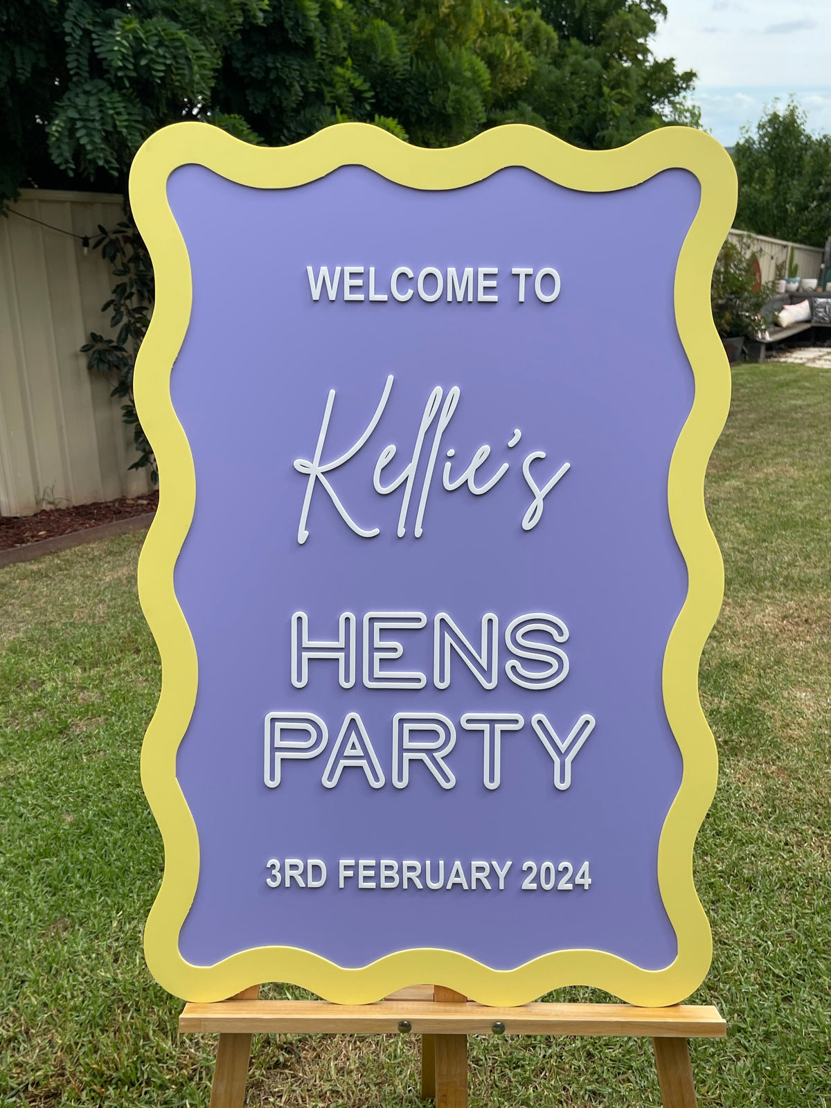 Hens Party Sign – Emily Hen’s Party Design