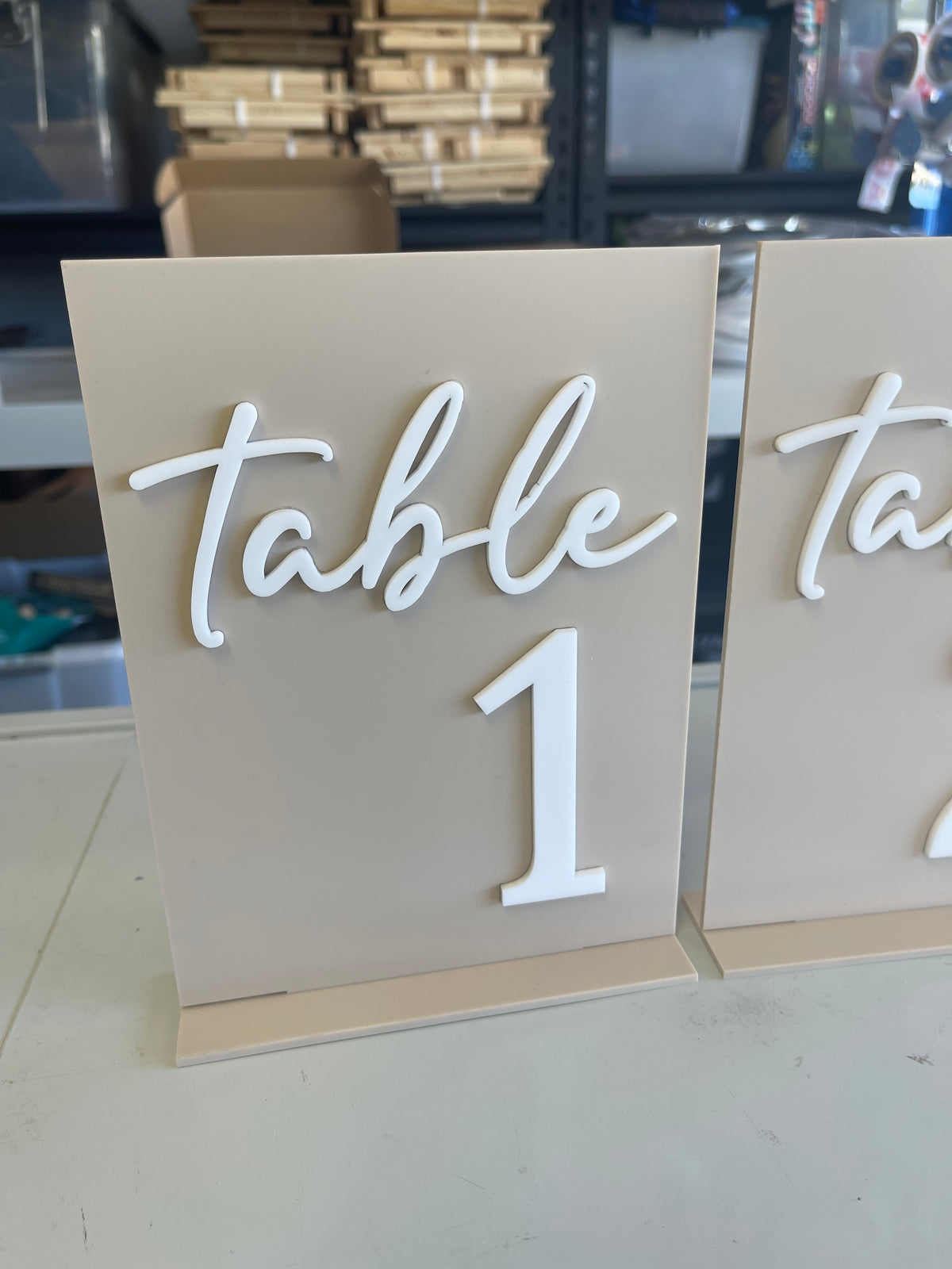 Table Numbers – Rectangle Design