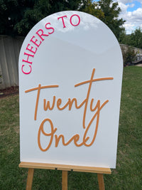 Birthday Party Sign - Cheers To Design